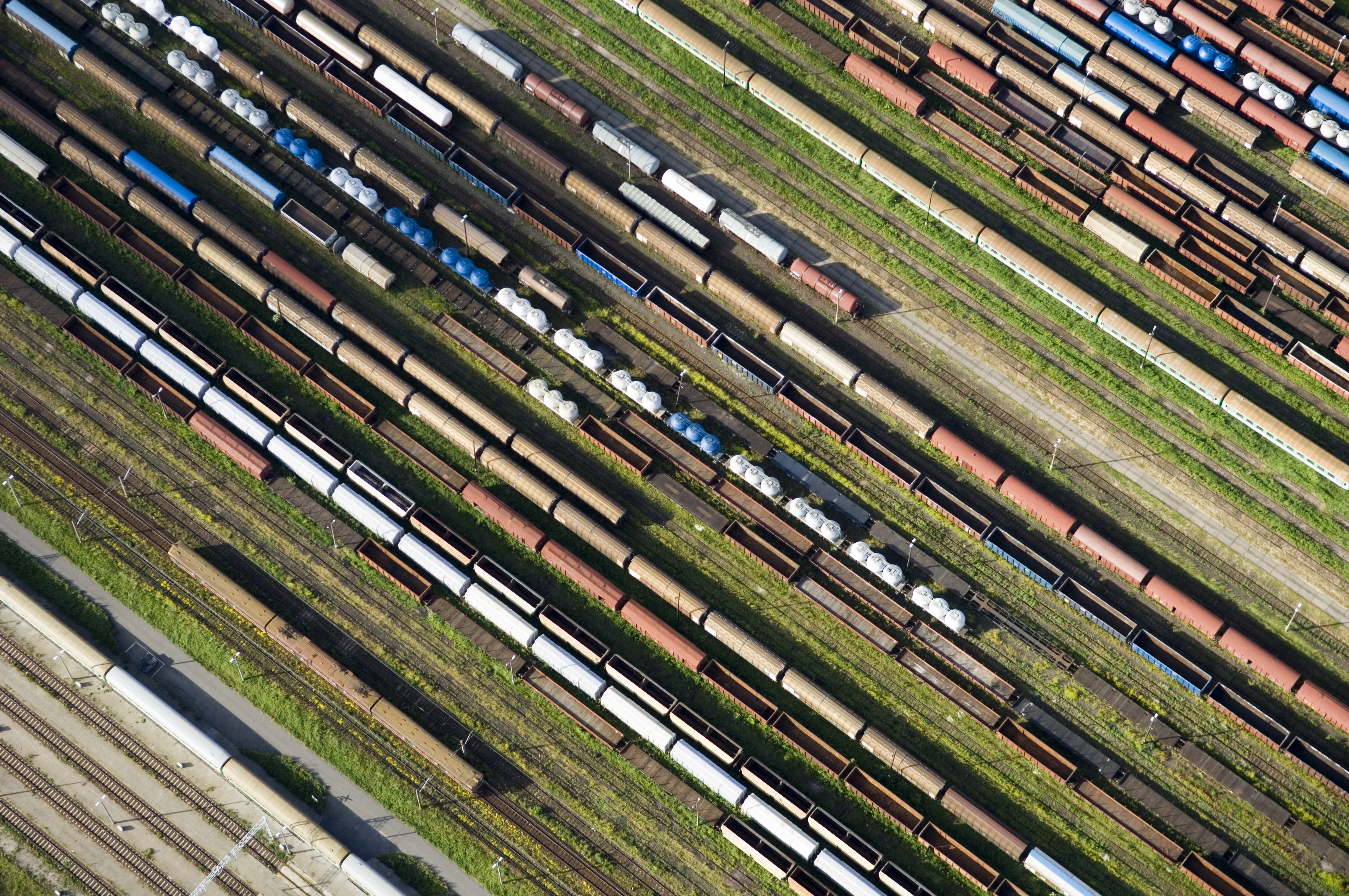 Arial View of a Rail Park