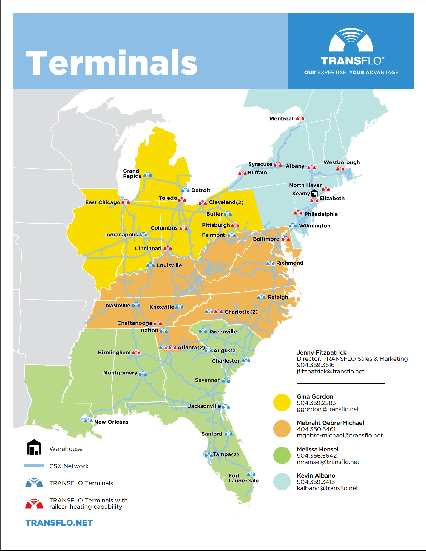 NEW TRANSFLO Terminal Map