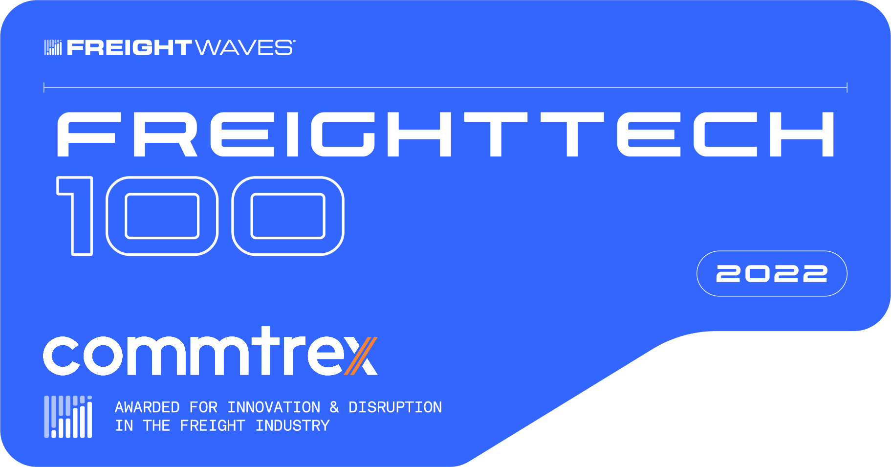 2022 Freighttech100 Award (With Commtrex Logo)